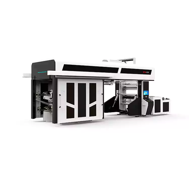 4-8 farver Flexographic Ci Plastic Flexo Printermaskine